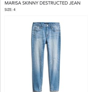 Marissa Skinny Destructed Jean Size 4